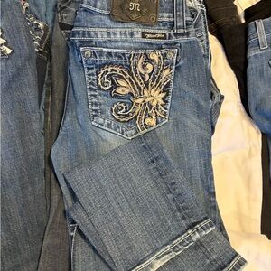 Miss Me Denim Jeans with Embroidered Design